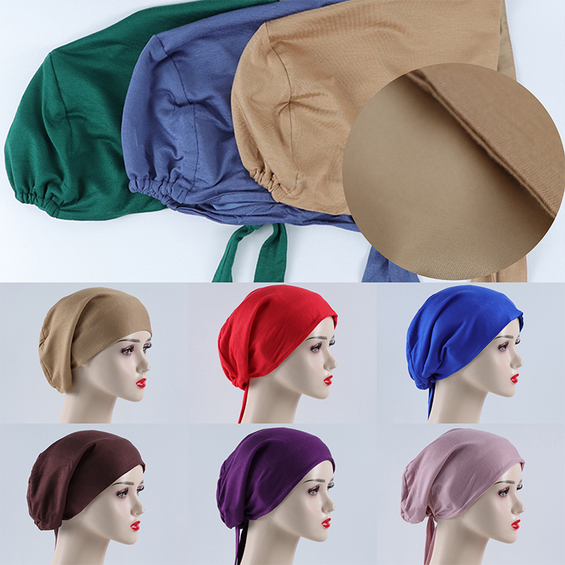 G384 Undercap elastic pentru hijab, prietenos cu pielea