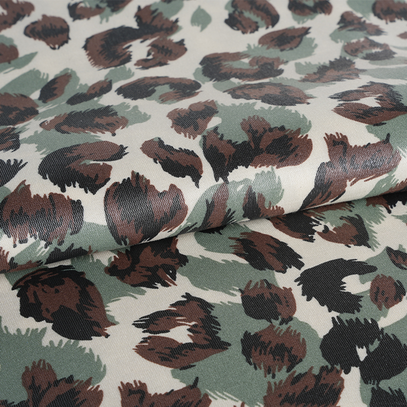 20D*21S Țesătură cu imprimeu leopard din bumbac auriu îngroșat în trei culori