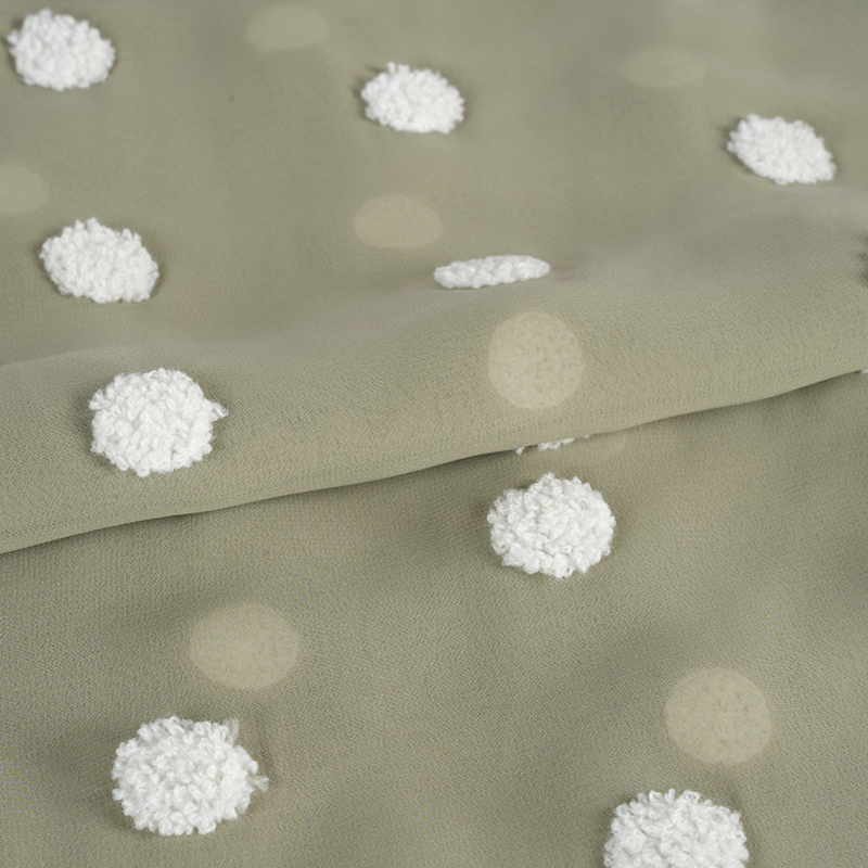 75d/18t șifon plat cu țesătură de brodat de prosoape