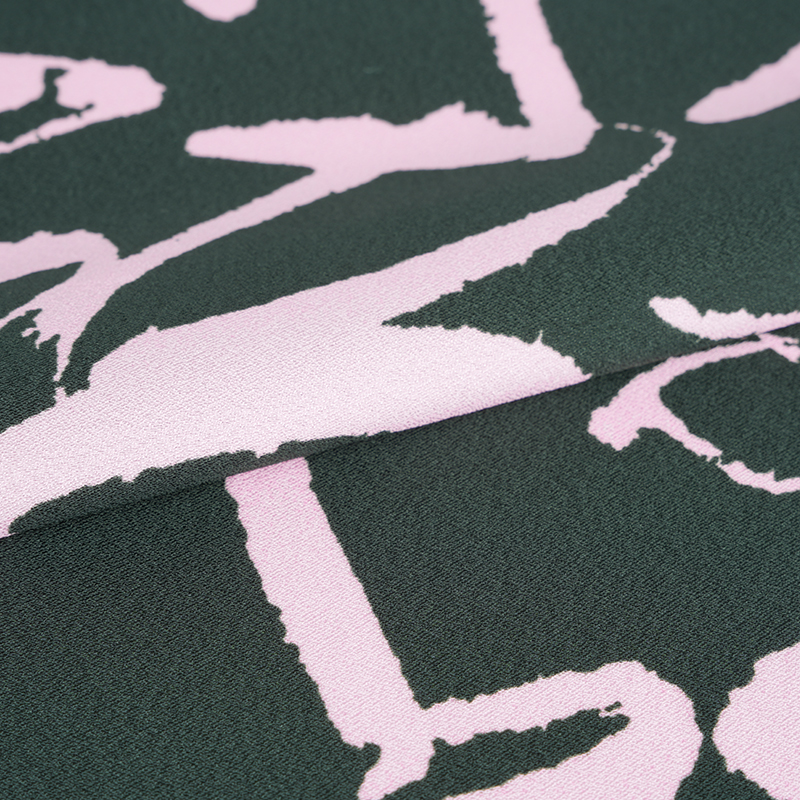 75D*120D Poliester Mătase Țesătură cu imprimare arabă șifonată