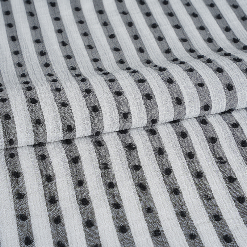 Țesătură cu imprimare cu dungi cationice Nano Crepe 75D