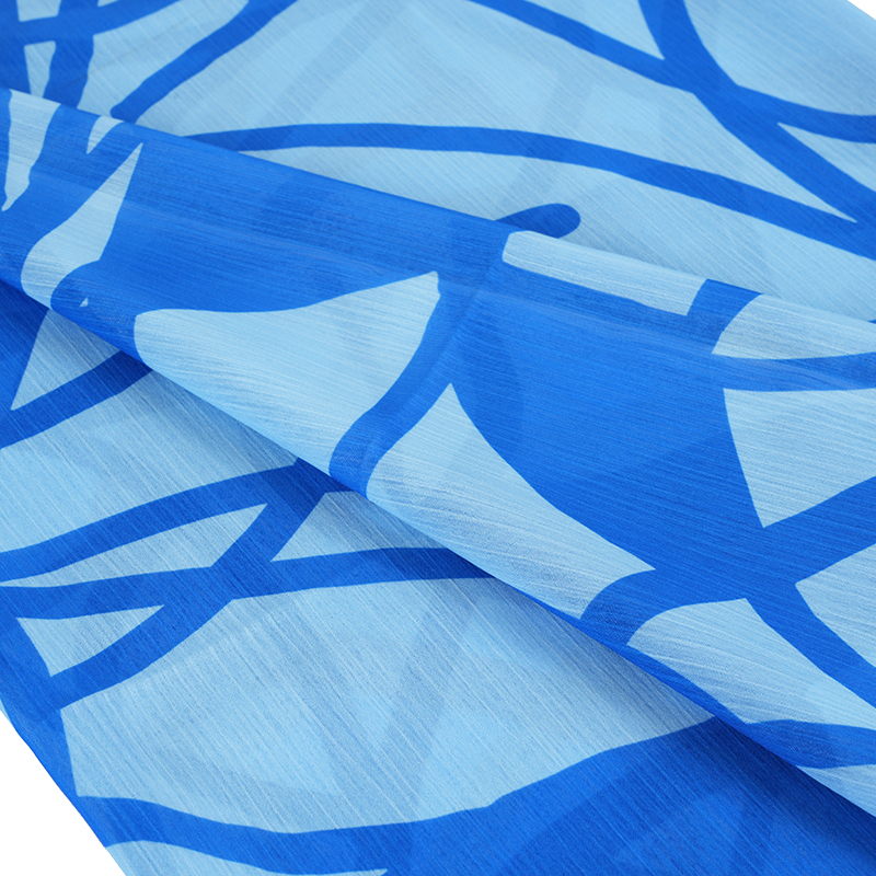 BD2503 75D Dream Space Țesătură creponată cu imprimeu șifon