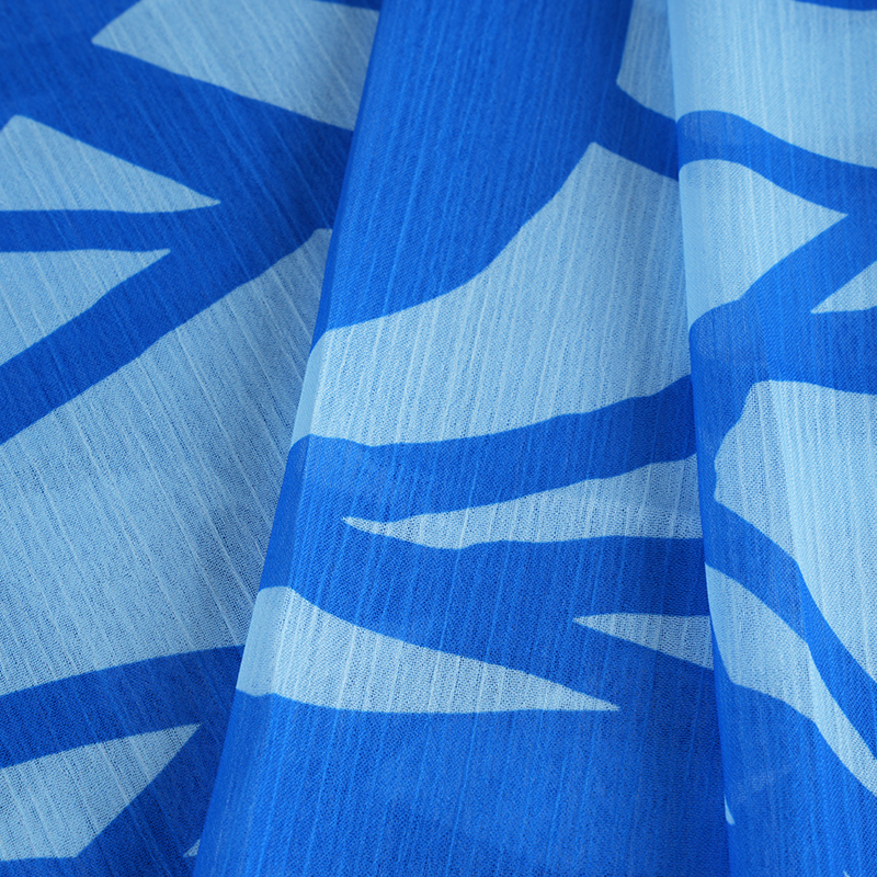 BD2503 75D Dream Space Țesătură creponată cu imprimeu șifon