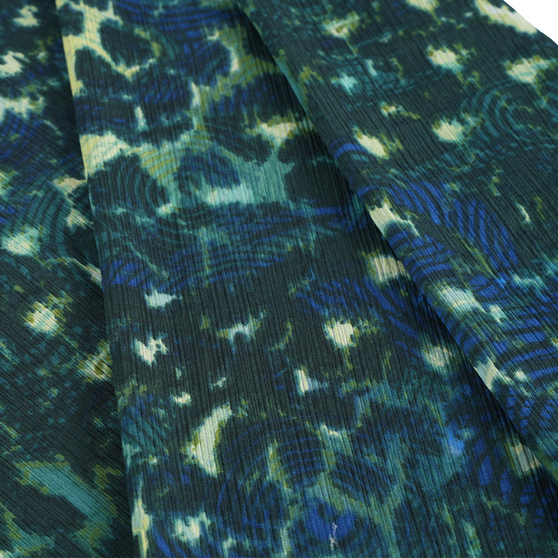 Țesătură rotundă cu imprimeu leopard 100d Paracord Crepe Cr3