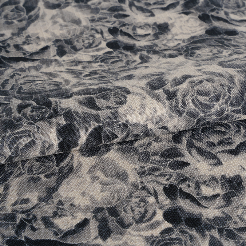 320D Lenjerie Rose Melange Print Fabric