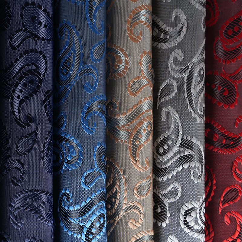 Jacquard cationic binaural cu flori de pipa