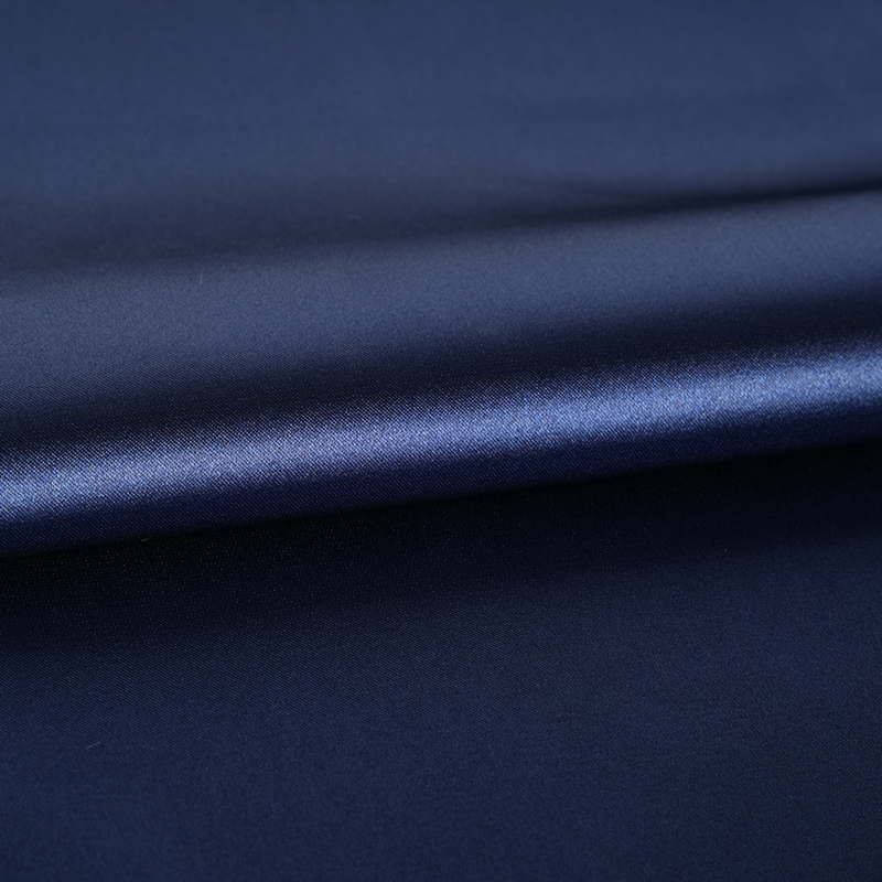 50D*50D Țesătură vopsită lucioasă și răsucită din satin elastic