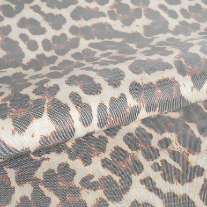 PV Fabric uni imprimeu leopard
