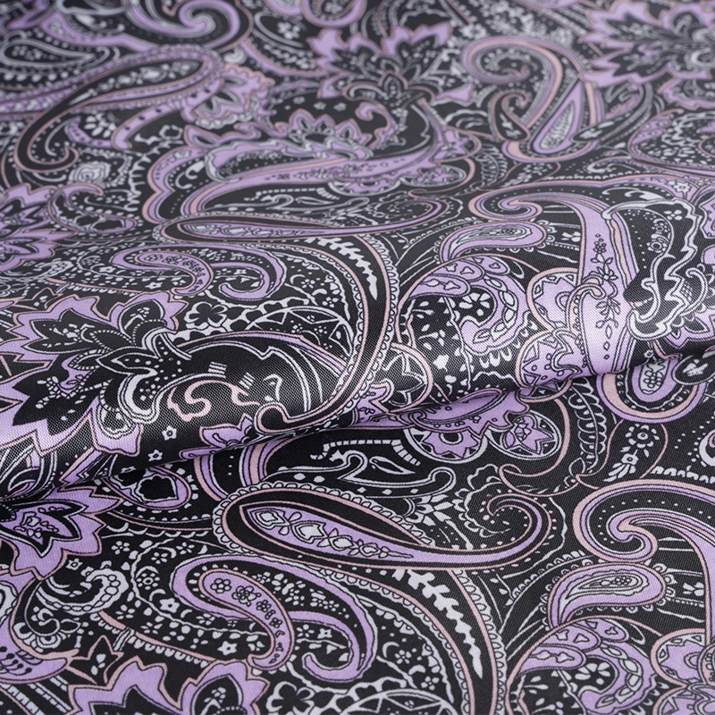 Tesatura cu imprimeu cu frunze de pin din poliester tafta 190T