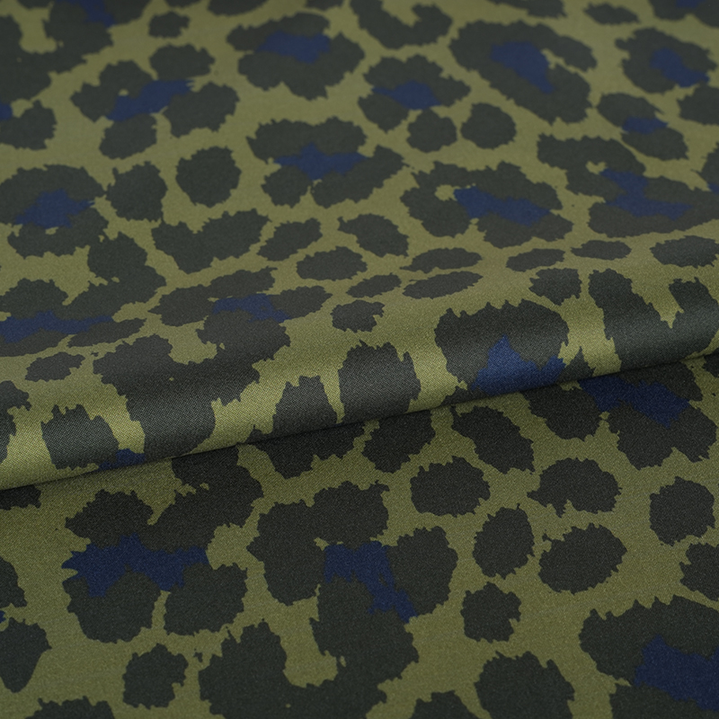 230T țesătură mare cu imprimeu leopard Pongee înalt elastic