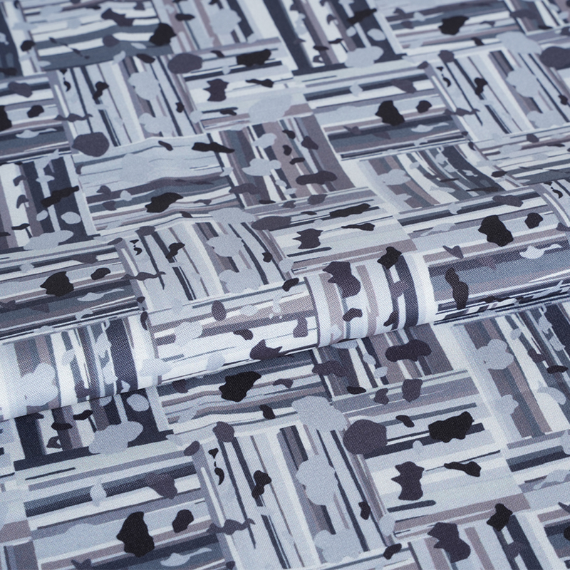 100D*40S Bumbac de mătase rece țesătură de imprimare digitală cu blocuri pozitive și negative