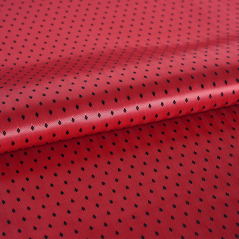 PV Heringbone Twill Fund Small Diamond Grid Fabric