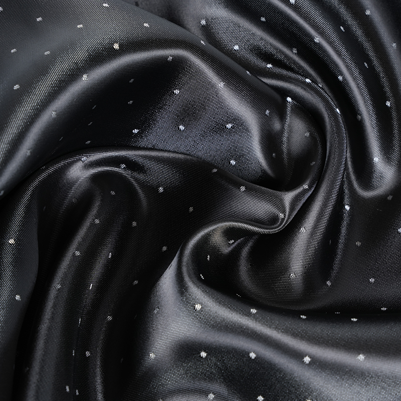 PV Satin Dot Fabric Jacquard