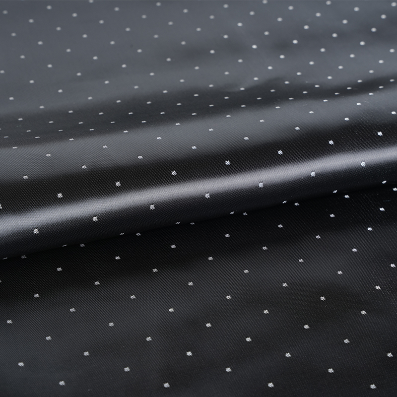 PV Satin Dot Fabric Jacquard