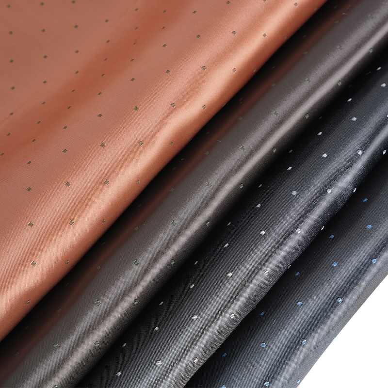 PV Satin Dot Fabric Jacquard